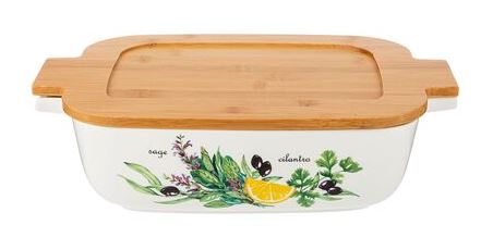 БЛЮДО С ДЕРЕВ. КРЫШКОЙ LEFARD 